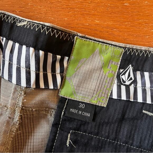 Vintage Volcom Y2K skater Griffin Pants Plaid Workwear Pants mens size 30 - Picture 2 of 11